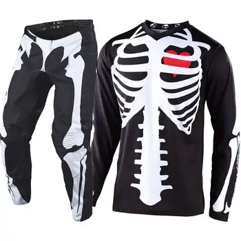 

2020 LIMITED EDITION SKULLY Motocross Gear Set MX Moto Kits ATV Dirt Bike Jersey And Pant Supercross Enduro Jersey Set