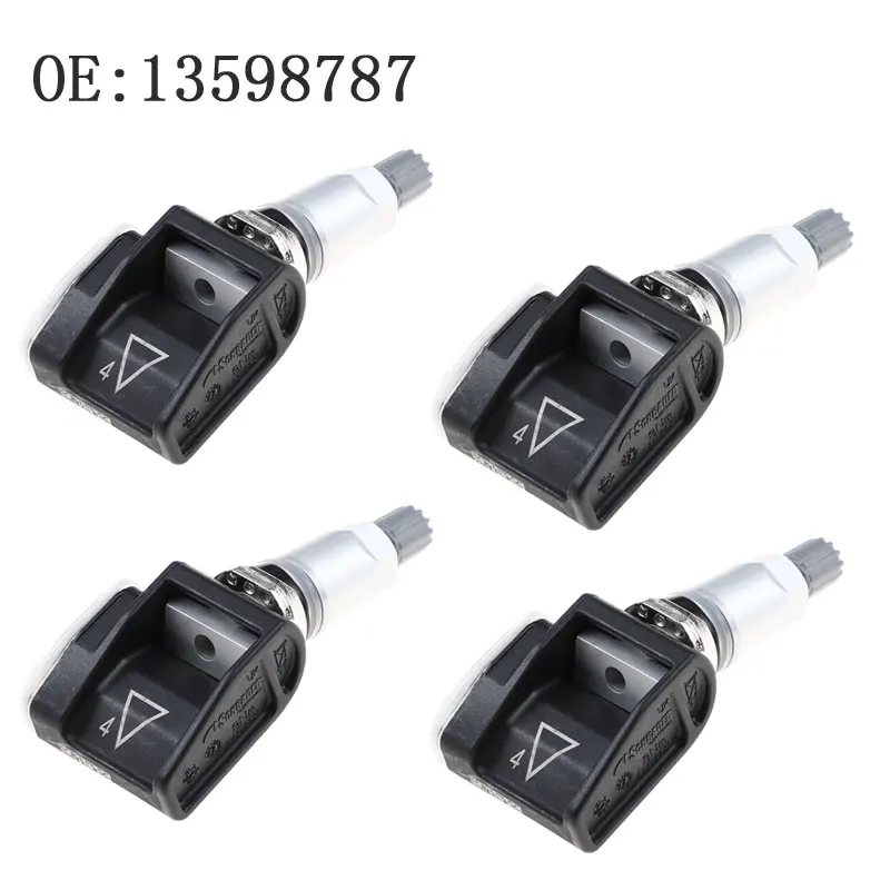 4 шт. датчик давления в шинах TPMS сенсор подходит для Cadillac Chevrolet GMC натуральная 13598787