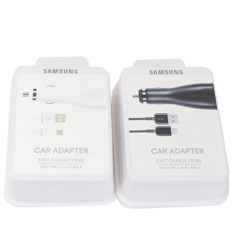 dual car charger Samsung Car Charger Adapter Dual USB Fast Car Cigeratte Adapter USB-C Cable For Galaxy S8 S9 S10 + Note 8 9 10 A30 A50 A70 A9S dual car charger