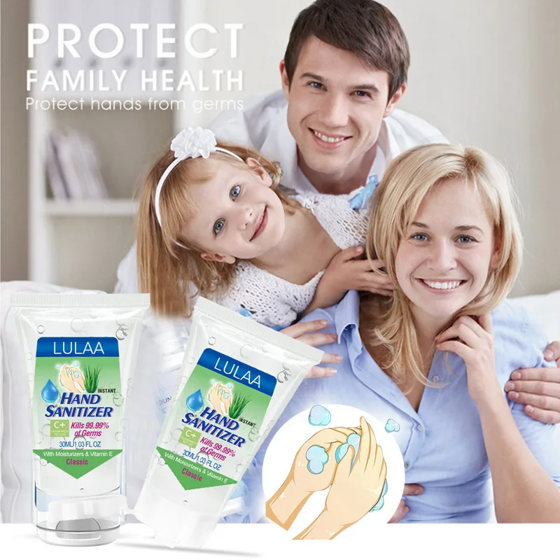 

3pcs Antibacterial Press Head Amino Acid 30ml Hand Sanitizer Gel Effective Disinfection Hand Cleaner Disposable Rinse Free Gel