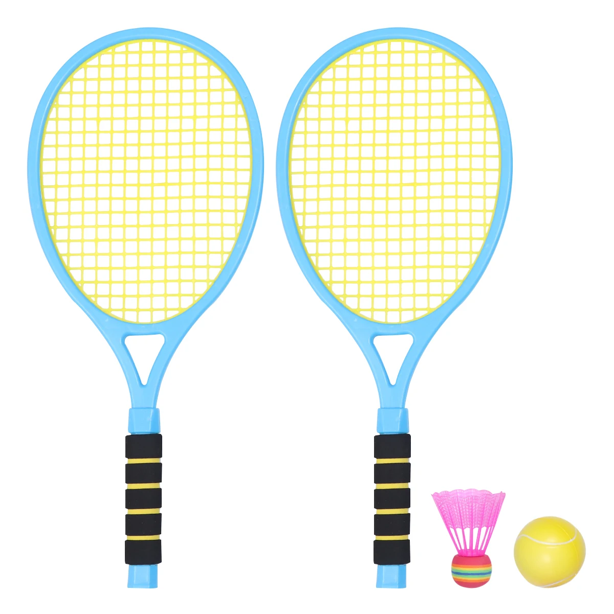 

1 Set Fitness Tennis Racket with Net Bag Parent-Child Sports Game Toys for Children Playing Game Outdoor