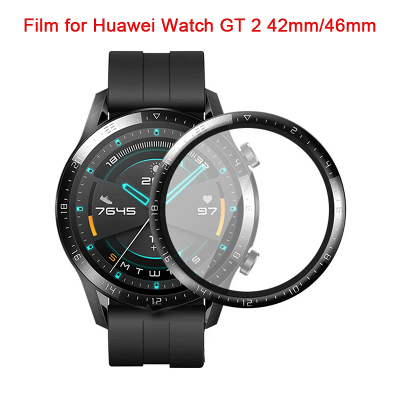 

Watch Screen Protection Film for Huawei Watch GT 2 46mm 3D Curved Edge Full Cover HD Soft Screen Protective Film For GT Watch