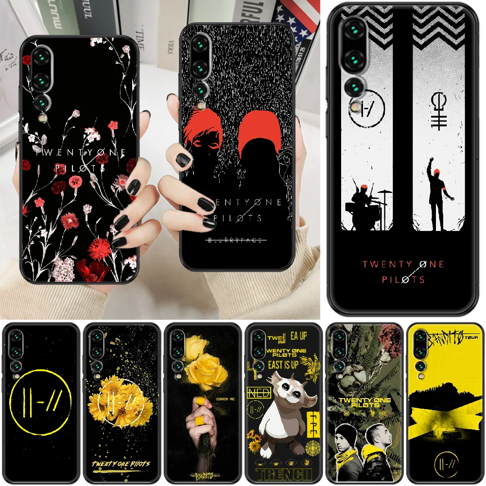 Чехол для телефона twenty one pilots Band 21 чехол Huawei P Mate P10 P20 P30 P40 10 20 Smart Z Pro Lite 2019 черный