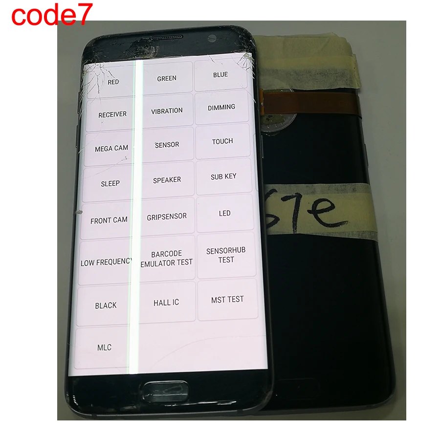 JPFix S7edge экран в сборе с рамкой сломанной изогнутой поверхности дисплей сенсорный ЖК-экран