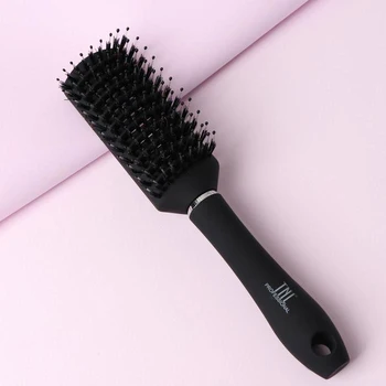 

Massage brush, combined bristles, ventilated, black