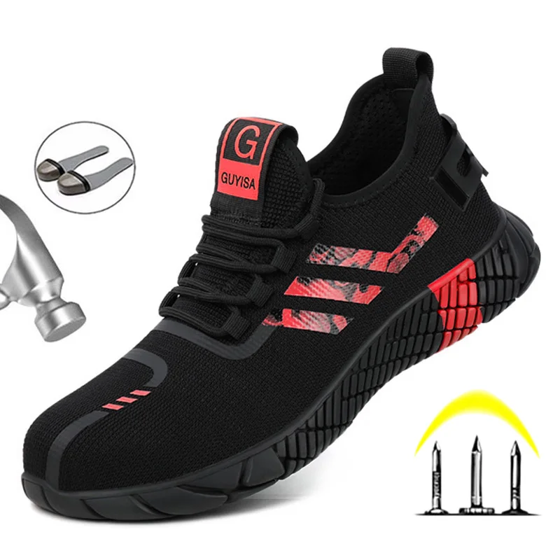 New Work Safety Boot For Men Anti-piercing Work Shoes Indestructible Shoes Steel Toe Industrial & Construction
