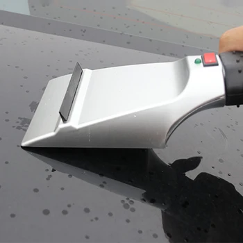 

12V Car Ice Scraper Automobiles Cigarette Lighter Snow Removal Shovel Windshield Glass Defrost Electric Heated Clean Tools