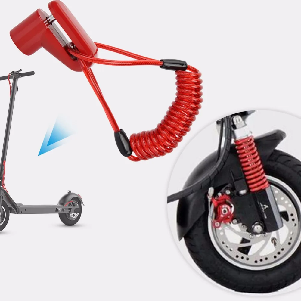 E-scooter замок колеса дискового тормоза набор Противоугонный замок со стальной проволокой электрический скутер замок колеса для Xiaomi Mijia M365 скутер