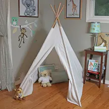 Типи треугольник детский вигвам холст спальный купол 130 см Игровая палатка вигвам дом вигвам комната детская палатка игровой дом