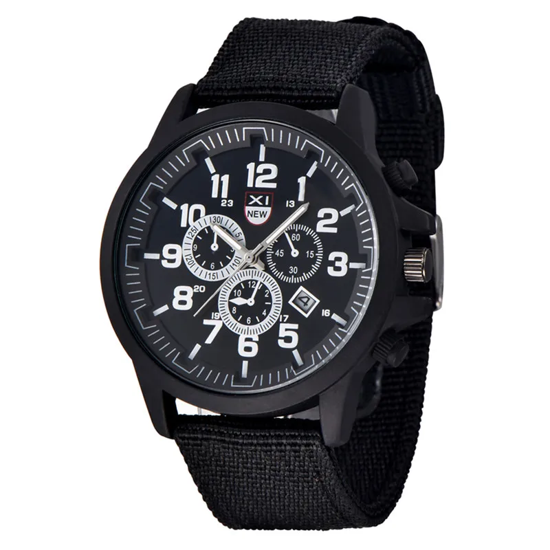 Mens Watches Fashion Nylon Band Military Army Sports Calendar Gifts Quartz Wristwatches Montre Homme Relogios Masculinos 2020