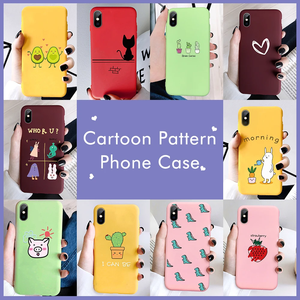 

Colorful Soft TPU Phone Case For iPhone 11 Pro Max 11 2019 Xs Max Xs Xr X Lovely Avocado Pattern Case For iPhone 11 Pro 2019