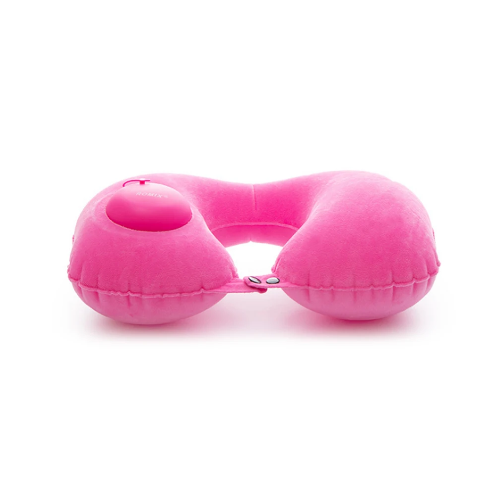 15 Portable U-Shape Inflatable Travel Pillow Car Head Rest Air Cushion for Travel Neck Pillow Office Nap Head Rest Air Cushion - Color: 15