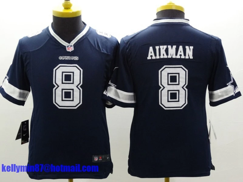 Бежевый Stitiched, Dallas s, Tony Romo, Emmitt Smith, Cole besley, Sean Lee, Jason Witten, Ezekiel Elliott, для молодежи, детский трикотаж - Цвет: Бежевый