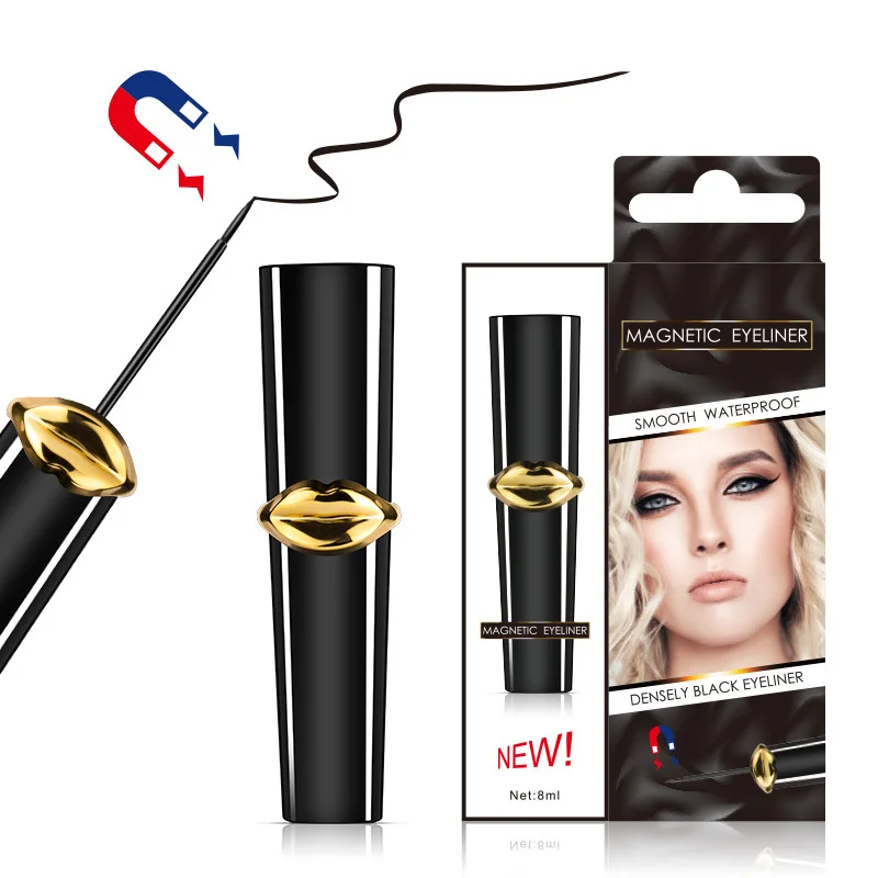 

Magic 8ML Black Magnetic Liquid Eyeliner Large Lip Black Tube Suction To False Eyelash Waterproof Easy to Wear and Sweat-proof