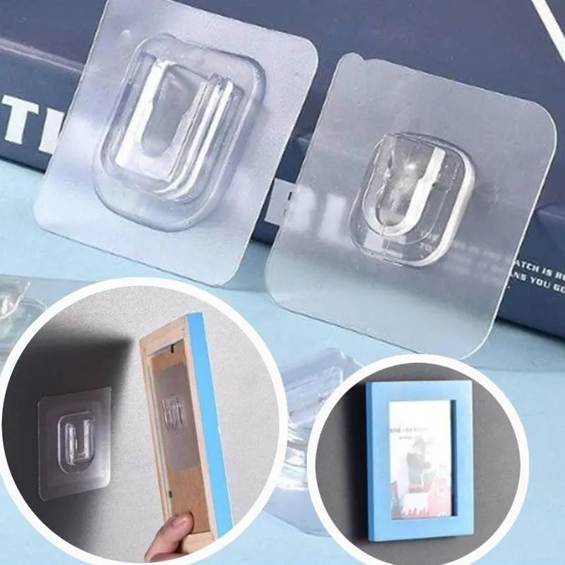 Transparent Seamless Adhesive Hook Storage Hanger Wall Rack Traceless Hooks Transparent Seamless Adhesive Hook Storage Hanger Wall Rack Traceless Hooks