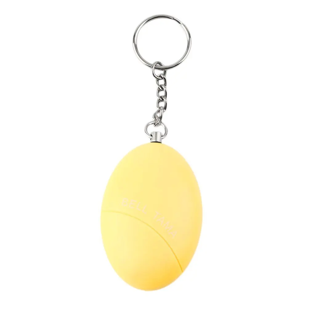 Yellow Самозащита Защитная сигнализация Умный брелок в форме яйца крик громкий анти-Атака оповещение Прекрасная практичная безопасность для женщин и девушек - Цвет: Yellow
