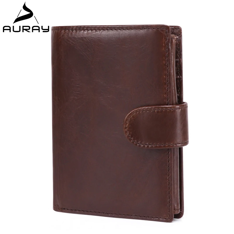 AURAY мужской Rfid кошелек из натуральной кожи мужские кошельки люксовый бренд