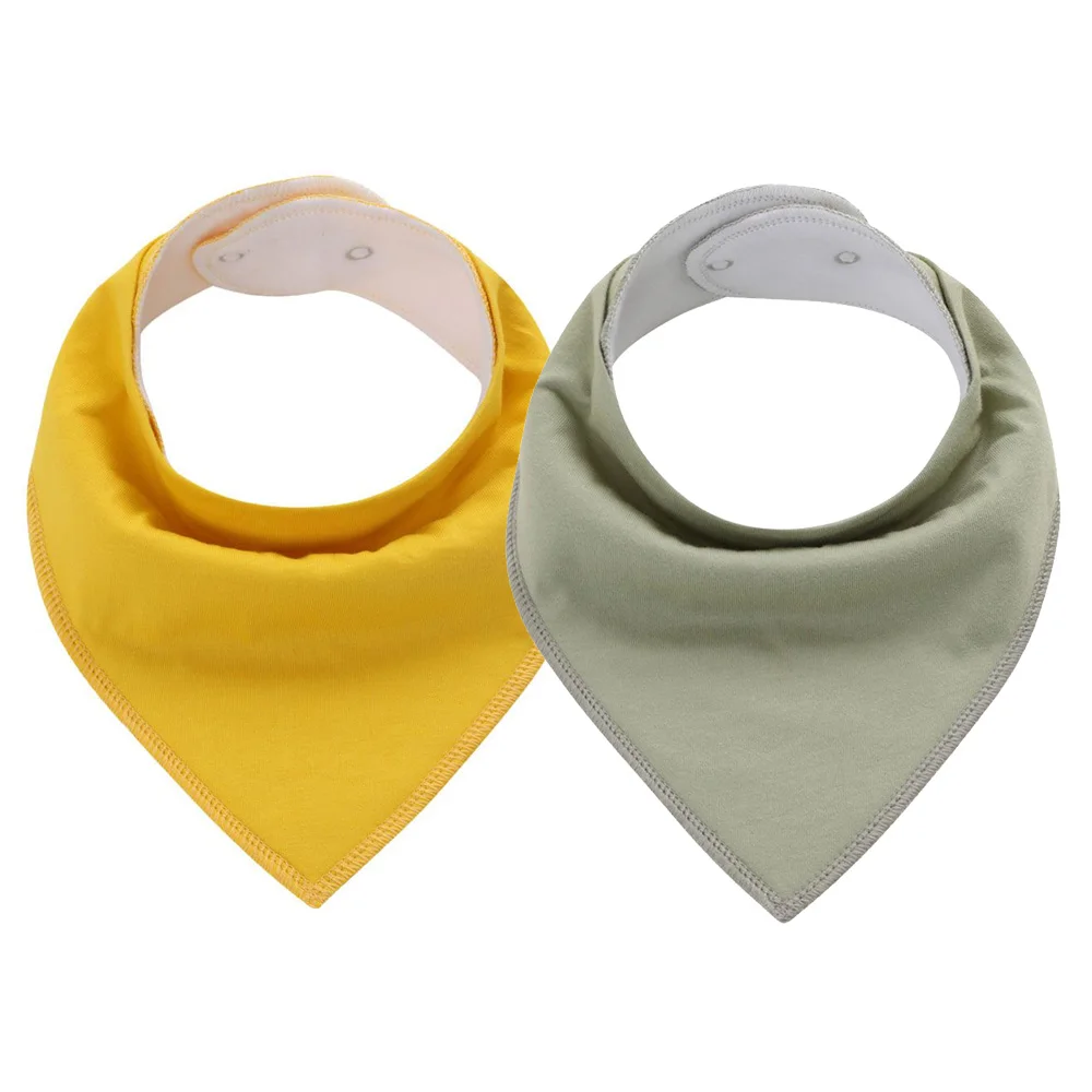 K20047 2 шт./лот, Детские банданы, нагрудники, очень мягкие, натуральный хлопок, слюнявчик для малышей, слюнявчик для слюни и прорезывания зубов, супер абсорбент, подарок для детского душа - Цвет: K20047