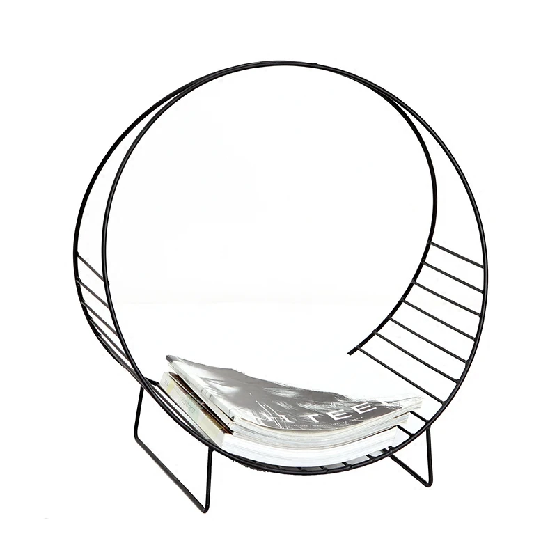 

Simple creative shelves living room books, newspaper shelves landing magazine shelves modern mobile iron children bookshelf.