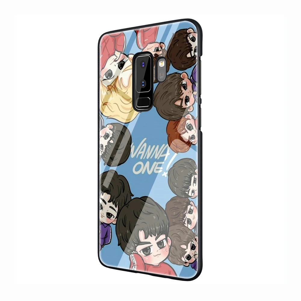 EWAU Seventeen; Кей-Поп для мальчика Стекло чехол для телефона для samsung Galaxy S7 8; большие размеры 9, 10; плюс 10 плюс Note8 9 10 плюс A10 20 30 40 50 60 70
