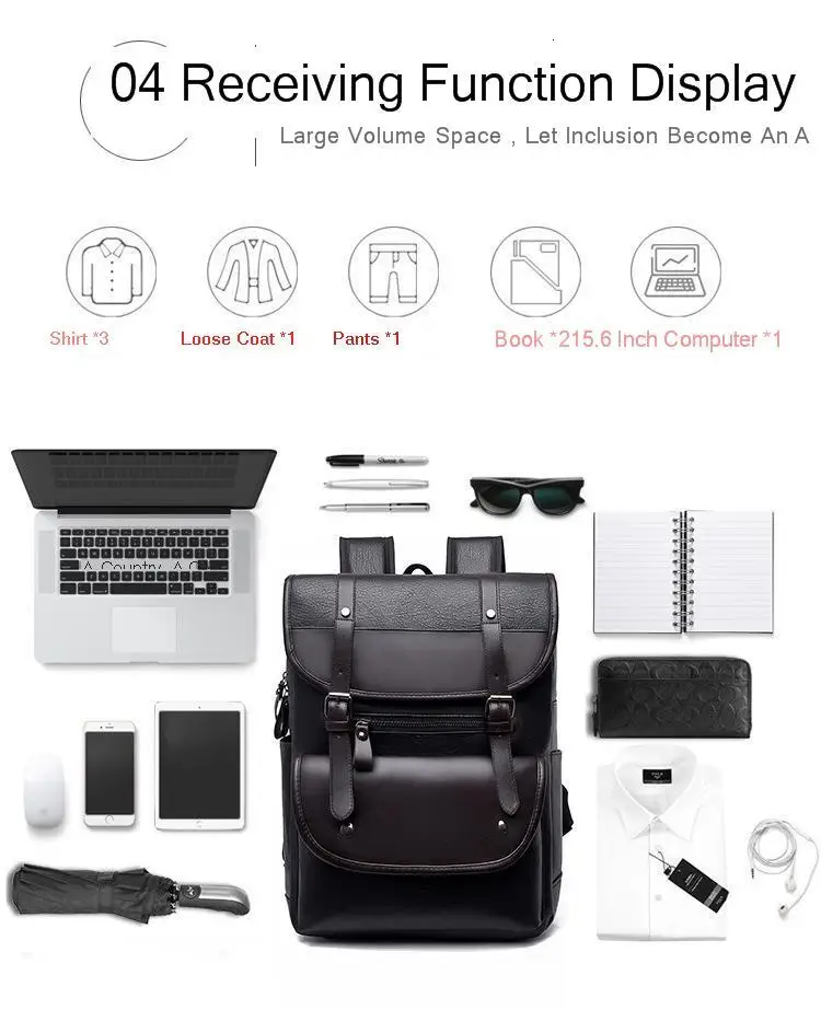 Leisure simple waterproof backpack high school students college campus convenient large capacity computer tide package