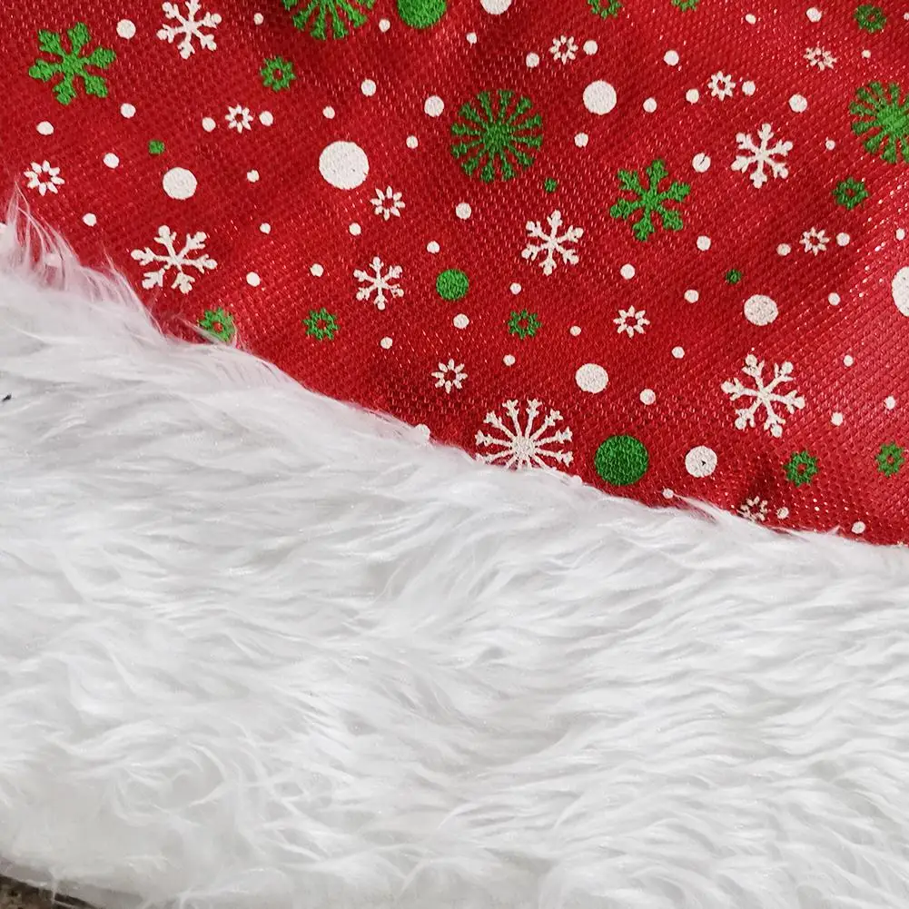 Christmas Tree Skirt Large Snowy White Fur Tree Skirt Floor Mat Cover for Xmas Party Decoration Holiday