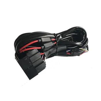 

Connecting 3 Car LED Work Light Wiring Harness With DT Connecter Waterproof Double Switch Universal for Car Strip Light