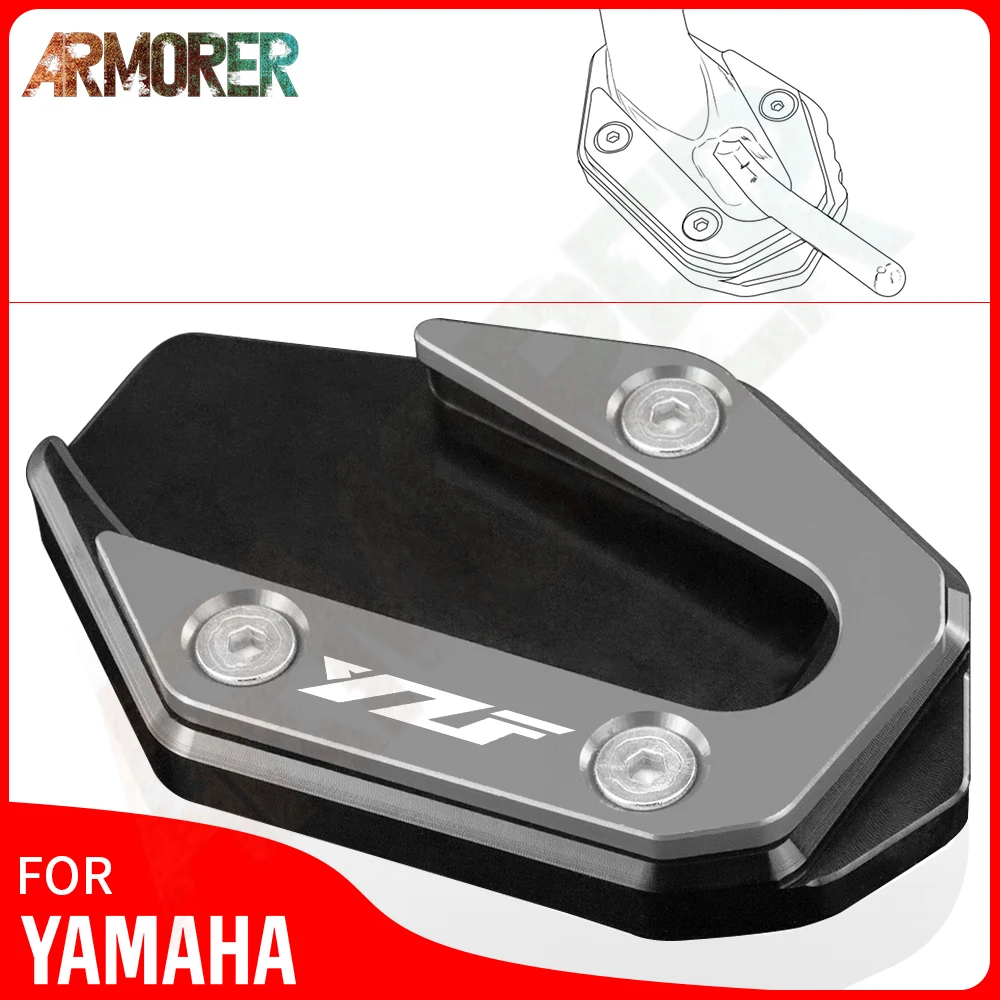 

Motorcycle Accessories Kickstand Side Stand Extension Enlarger Pad For YAMAHA YZF R3 R25 YZF R25 YZF-R25 YZF-R3
