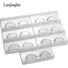 7 пар нижних ресниц, натуральные накладные ресницы, натуральные ресницы для макияжа, набор для наращивания ресниц, накладные ресницы,# V17