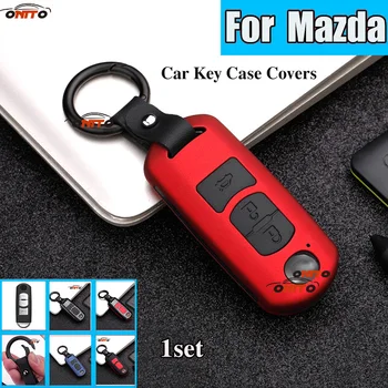 

Key Accessory Protected Car Key 3 Buttons Car Key Case Covers Key Shell ABS Carbon Fit For Mazda 2 3 5 6 CX5 CX7 CX9