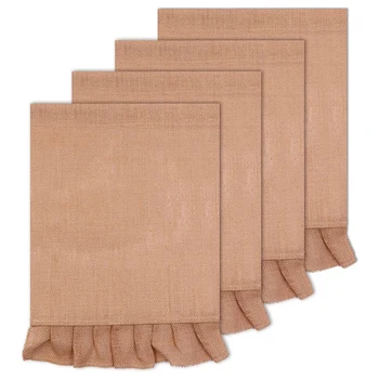 

4 Packs of Blank Linen Garden Signs, Blank Sign for Garden Yard, Diy Autumn Yard Sign, for Terrace Garden Yard