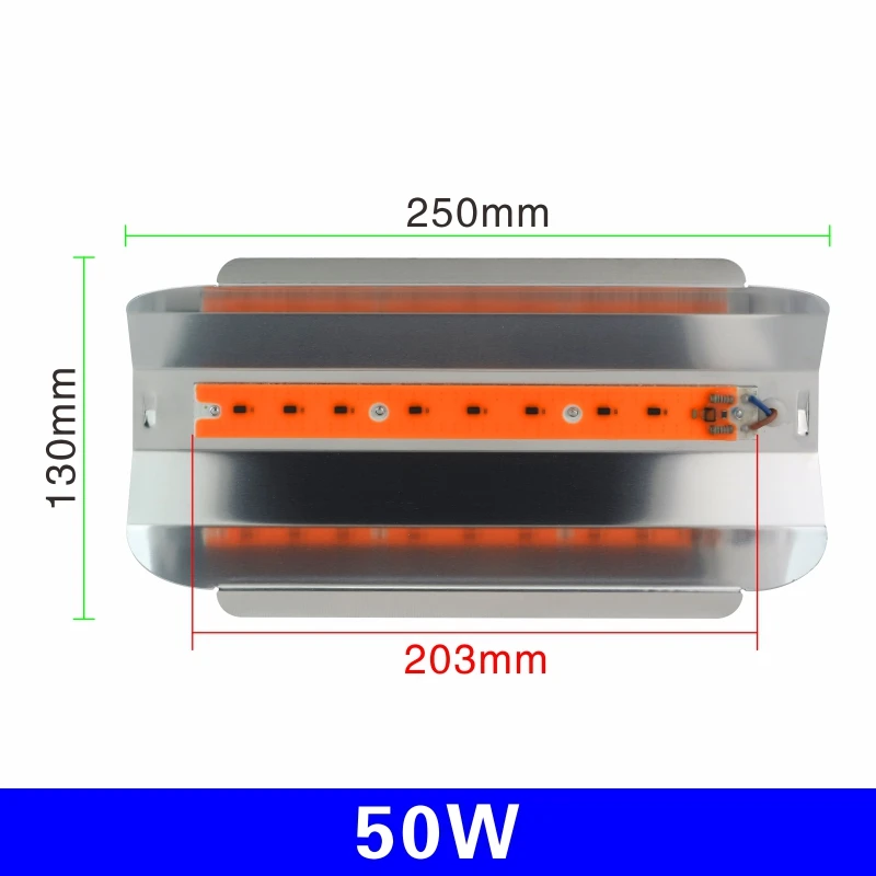 50W 30 Вт 50 Вт 80 Вт светодиодный Grow светильник переменного тока 110V 220V рост потолочные светильник полный спектр комнатное растение светильник парниковых удара светодиодный прожектор светильник - Испускаемый цвет: 50W