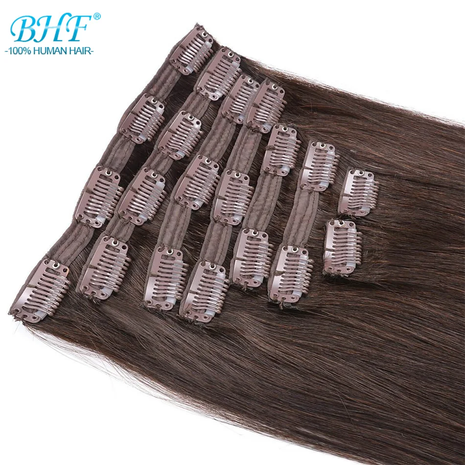 

BHF Clip in Human Hair Extensions 100% Remy Natural Human Hair Full Head 70g to 140g Clip Ins