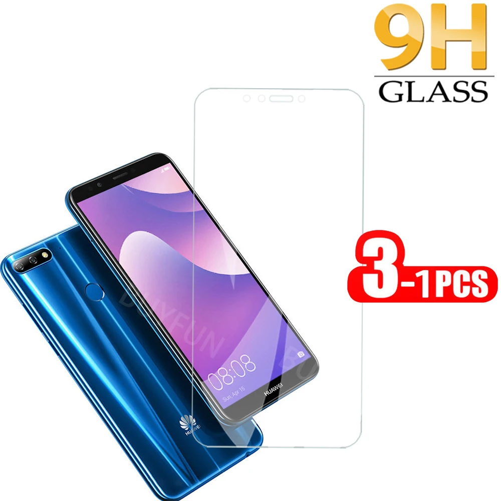 1-3 шт HD Защитное стекло для экрана Huawei Y7 Prime 2018 закаленное Y6 Y5 Lite | Мобильные