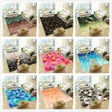 Модные ковры для спальни, Современные геометрические печатные ковры из искусственного металла для гостиной, коврик для дома, Противоскользящий коврик для пола