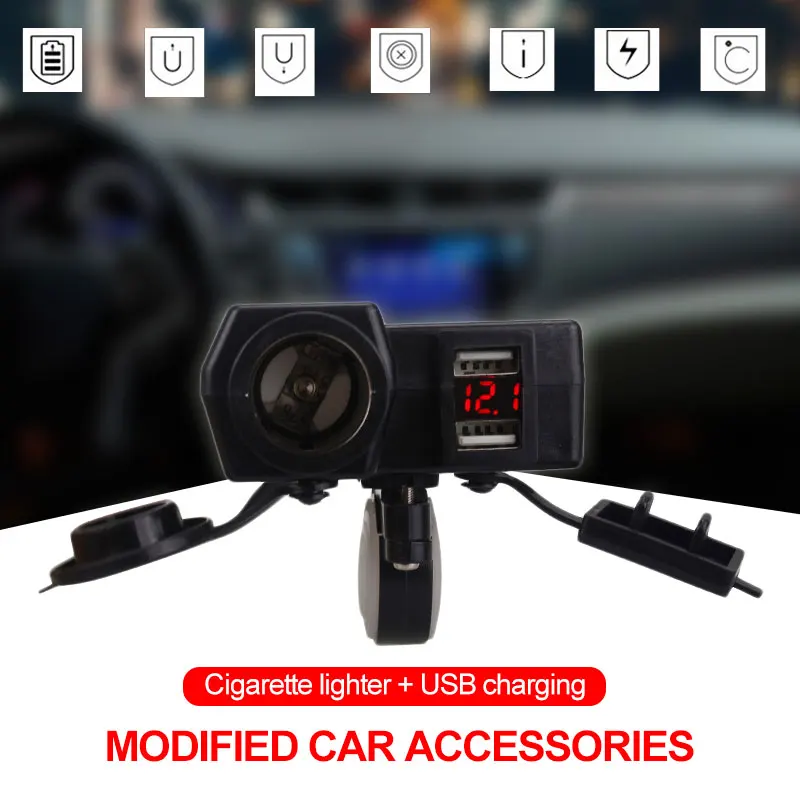 ABS мотоцикл USB зарядное устройство гнездо мотоцикла Зарядное устройство лодки Прочное Гнездо мотоцикла адаптер для телефона