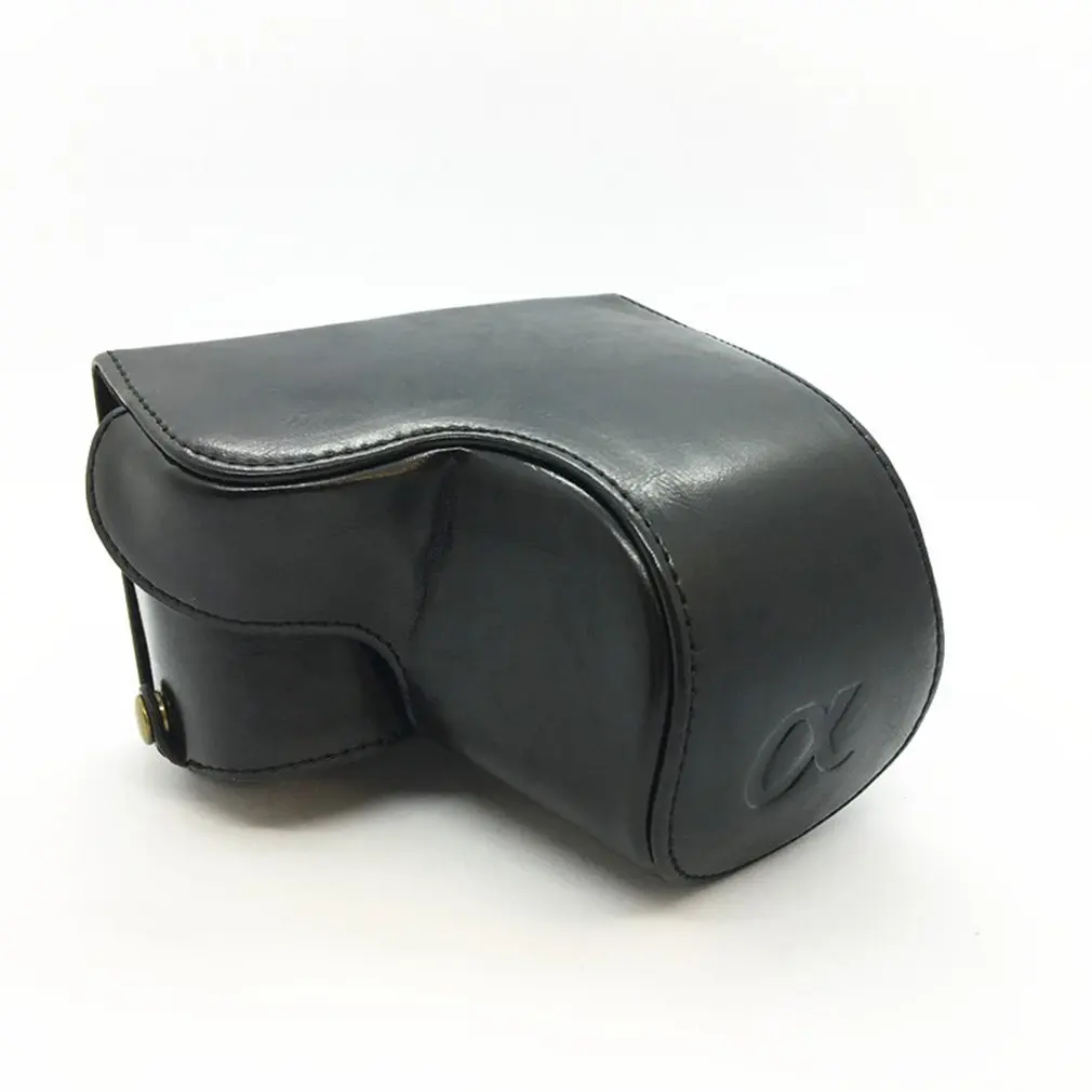 Чехол-сумка из искусственной кожи для камеры sony A6000 A6400 A6300 Ilce-6300 Nex-6 16-50 мм с отверстием для батареи
