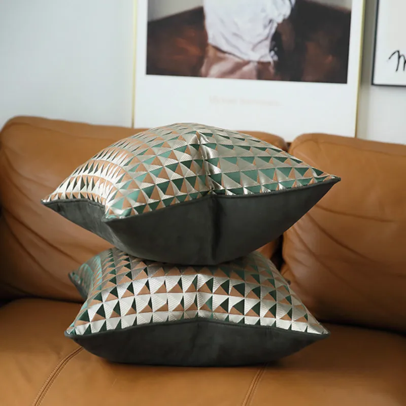 DUNXDECO Cushion Cover Decorative Pillow Case Modern Artistic Luxury Geometric Jacquard Coussin Sofa Chair Bedding Decorating