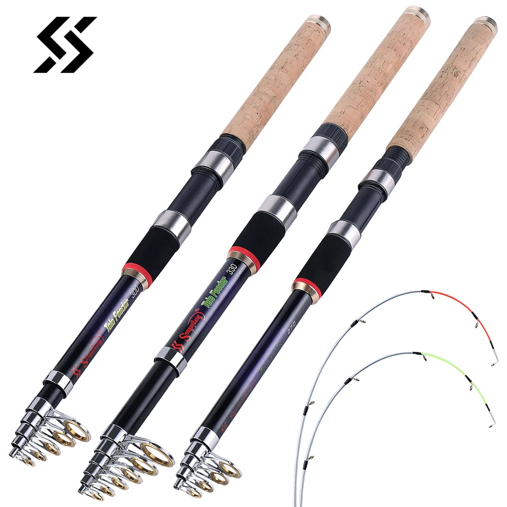 Sougayilang 2.7m 3.3m Feeder Fishing Rod Portable Telescopic Carbon
