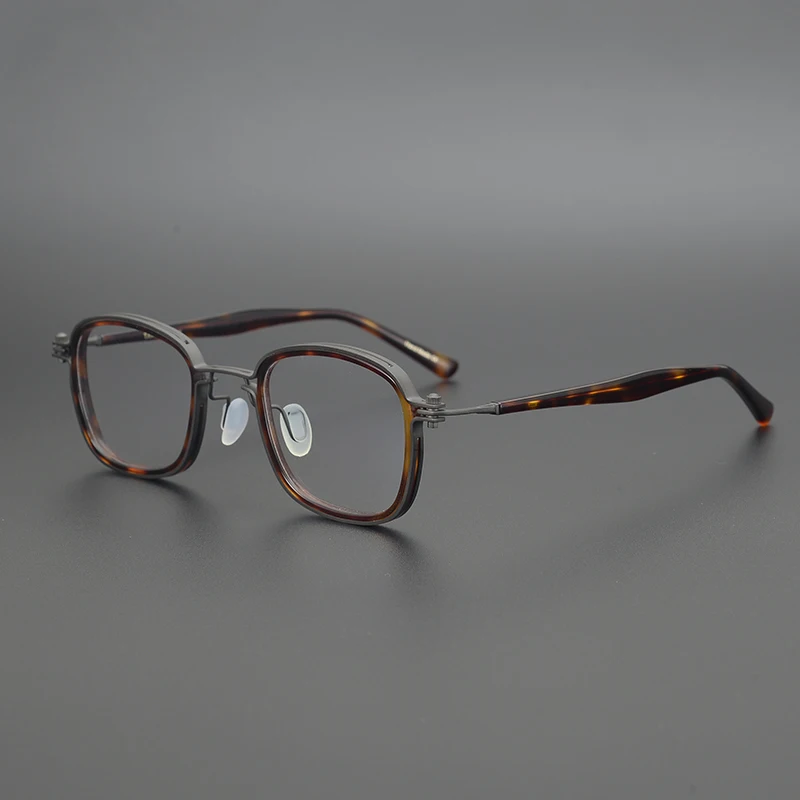Handmade Titanium Acetate Classic Square Glasses Frame For Men Women ...