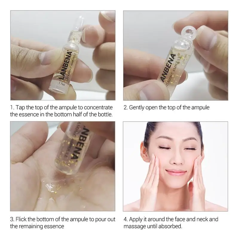 LANBENA Ceramide ампульная сыворотка укрепляющая увлажняющая против старения лифтинг питательная против морщин усадочная поры кожи уход за 7 дней