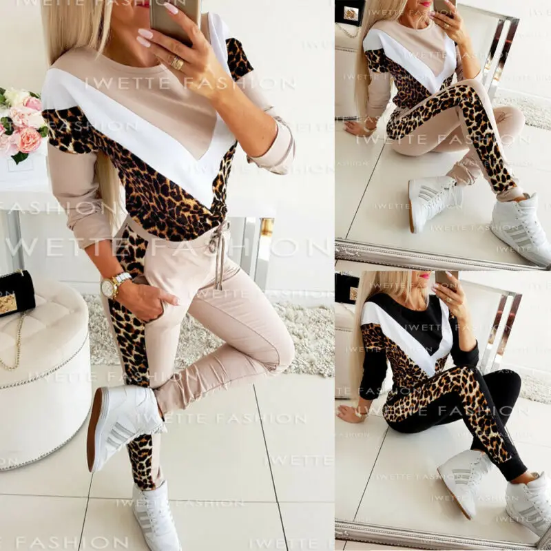 Женский спортивный костюм из 2 предметов толстовка свитшот штаны спортивная