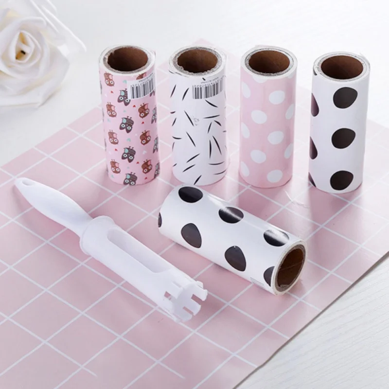 Clothes Coat Sticky Lint Roller Remove Pet Hair And Dust Remover Wiper Cleaning Rollers Brush Tool Household Essentials
