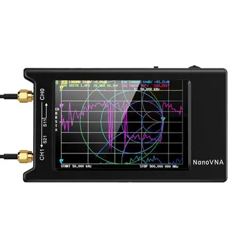 

NanoVNA-H4 Antenna Network Analyzer 50KHz-1.5GHz Frequency Short Wave Vector Analyzer MF/HF/VHF/UHF Digital LCD Touch Screen