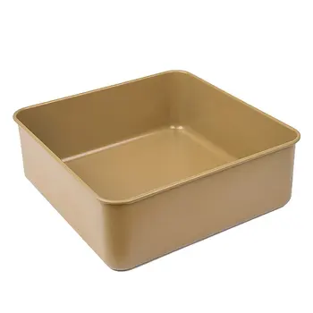

Deepened baking pan non-stick square fixed bottom bread mold Cake mould Carbon steel Good thermal conductivity Home use