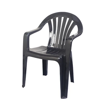 

Thick plastic backrest chair restaurant simple modern armchair food stall barbecue beach adult casual dining chair