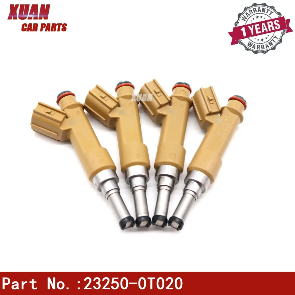 XUAN 4 шт./лот высокое качество Топливная форсунка 2320939145 23250-0T020 23209-0T010 для Toyota Corolla Matrix SCION