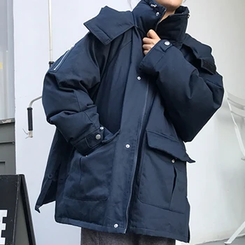 

Plus Size winter jacket women cotton warm women loose parka long sleeve oversize women's clothing Outerwear hip pop streetwear