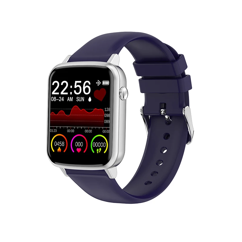 Silicone band R25 Смарт часы для женщин браслет ЭКГ PPG монитор сердечного ритма кровяное давление информация толчок дистанционного управления Сенсорный экран Smartwatch - Цвет: Silicone band