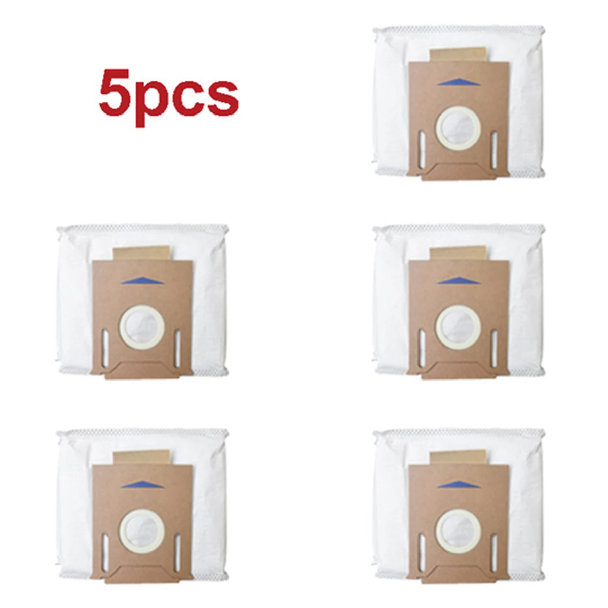 Facibom 5Pcs Dust Bags for OZMO T8//T8AIVI//Sweeping Robot Vacuum Cleaner Parts Replacement Household Cleaning Tools
